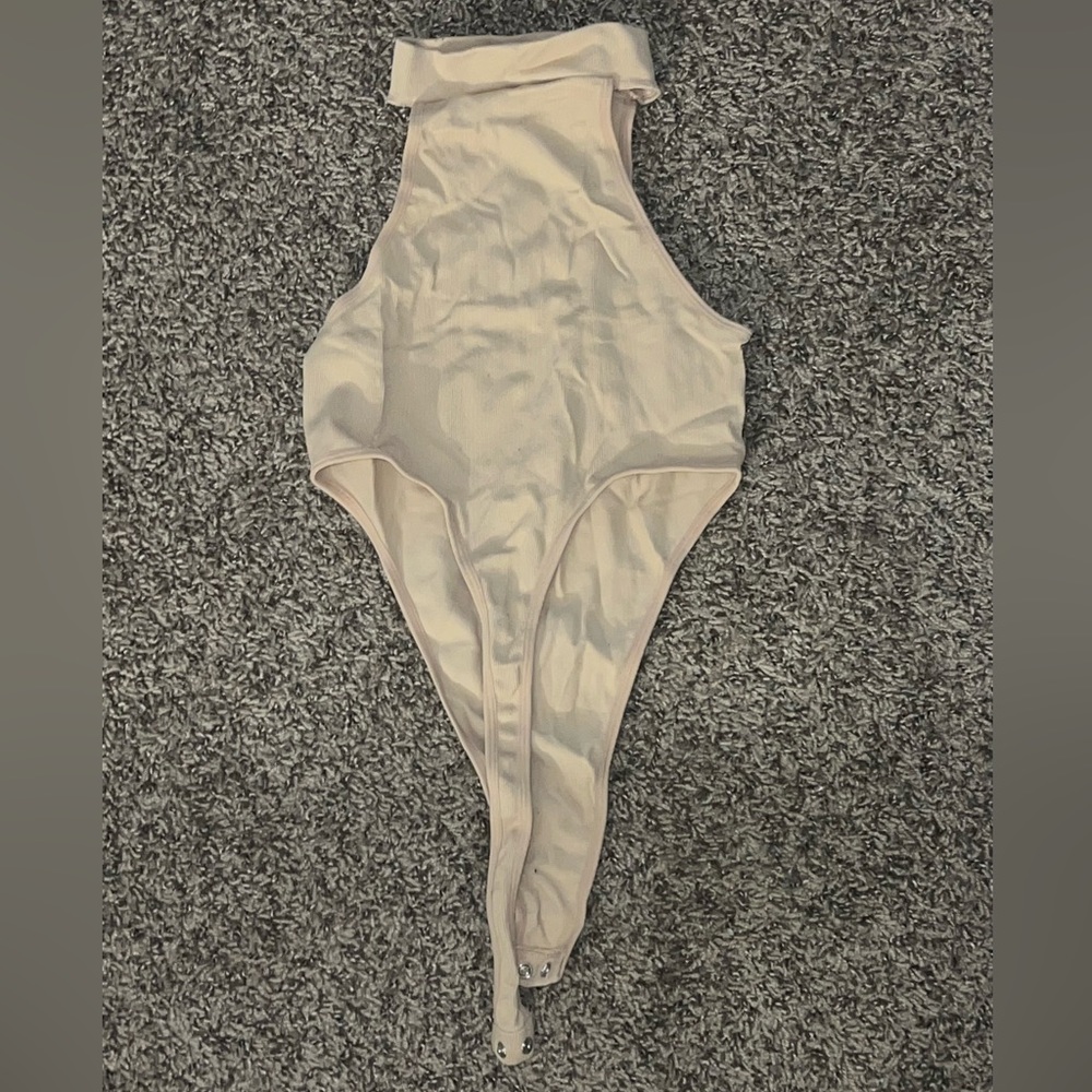 Cream Sleeveless Bodysuit